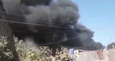 फटाक्यांमुळे वसईत केमिकल आणि पुठ्ठ्यांच्या गोदामाला भीषण आग