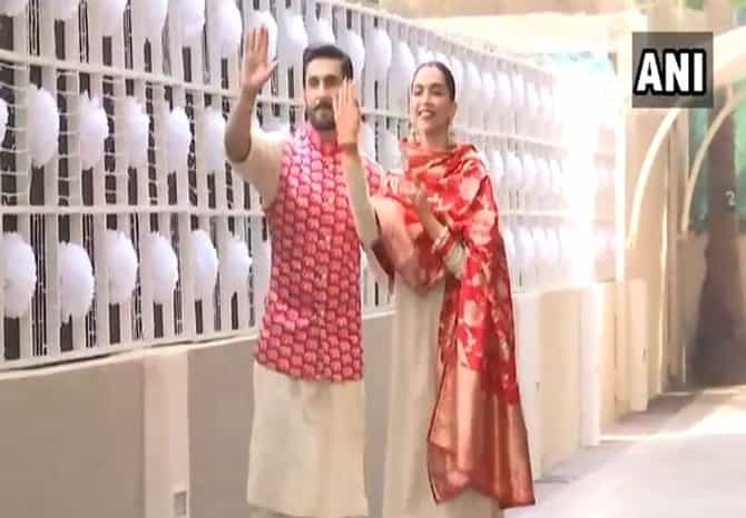 VIDEO : रणवीर-दीपिकाचं मुंबईत आगमन, ग्रॅंड रिसेप्शनचं आयोजन