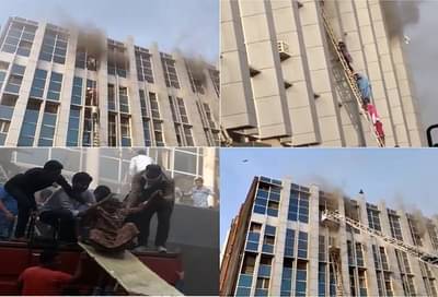 अंधेरीतील कामगार हॉस्पिटलला भीषण आग, काचा फोडून रुग्णांना बाहेर काढलं