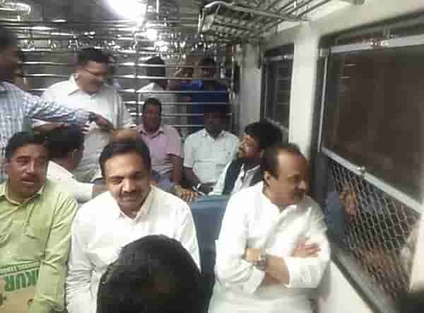 गुलाबराव जगतापांसाठी अजित पवार, जयंत पाटलांचा लोकल प्रवास!