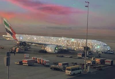 खरंच विमानाला हिऱ्यांचा साज?