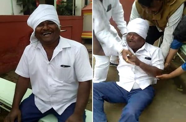 VIDEO: बोट लावू नका, केवळ दाखवा, गुदगुल्यांनी हा माणूस लोळतो! VIDEO: बोट लावू नका, केवळ दाखवा, गुदगुल्यांनी हा माणूस लोळतो!