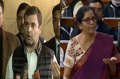 संसदेत राहुल गांधी आणि निर्मला सीतारमन आमने-सामने