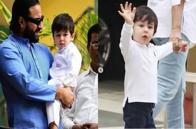 पांढरा कुर्ता आणि पायजमा घालून तैमूरही सकाळी-सकाळी झेंडावंदनाला