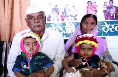 लातूरमध्ये महिलेला 60 व्या वर्षात जुळी मुलं