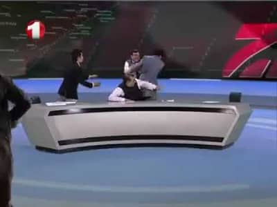 VIDEO: लाईव्ह शो चर्चेत पाहुण्यांची लाथा-बुक्क्यांनी मारहाण