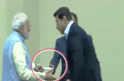 भरकार्यक्रमात चिठ्ठी मिळाली, भाषण अर्ध्यावर सोडून मोदी निघाले