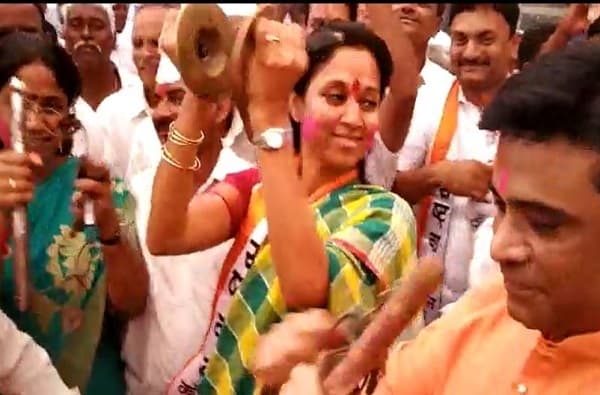 बारामतीत सुप्रिया सुळेंची हॅटट्रिक, कांचन कुल यांचा पराभव