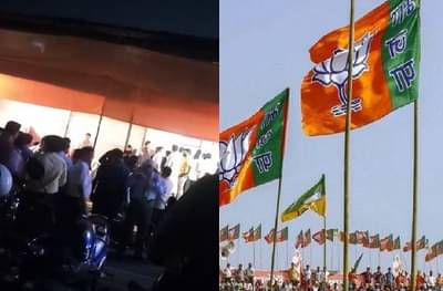 VIDEO : बॅनरवर नाव न छापल्याचा राग, मुंबईत भाजप कार्यकर्ते भिडले!