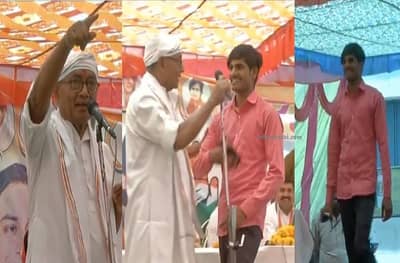 दिग्विजय सिंहांनी विचारलं, 15 लाख मिळाले का? तरुण मंचावर येऊन म्हणाला....