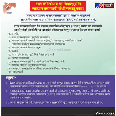 तुमच्याकडे मतदान ओळखपत्र नाही, मग हे करा...