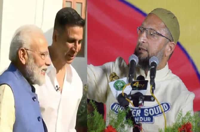अक्षय कुमारला नमो टीव्हीचा अँकर बनवा : ओवेसी
