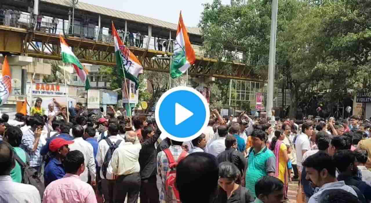 VIDEO : उर्मिला मातोंडकरसमोर काँग्रेस-भाजप कार्यकर्त भिडले!