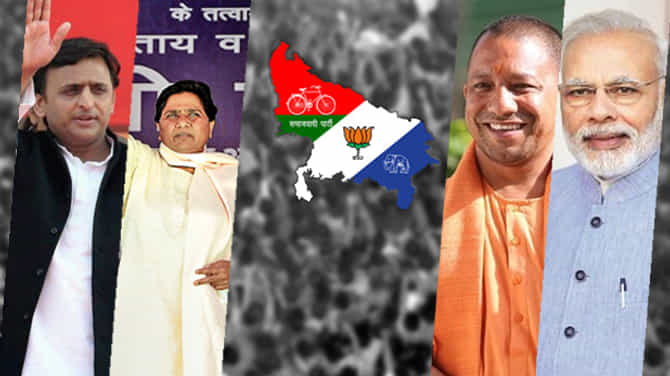 भाजप यूपीत सपा-बसपावर भारी पडण्याची चिन्हं, पण महाराष्ट्रात जागा घटणार