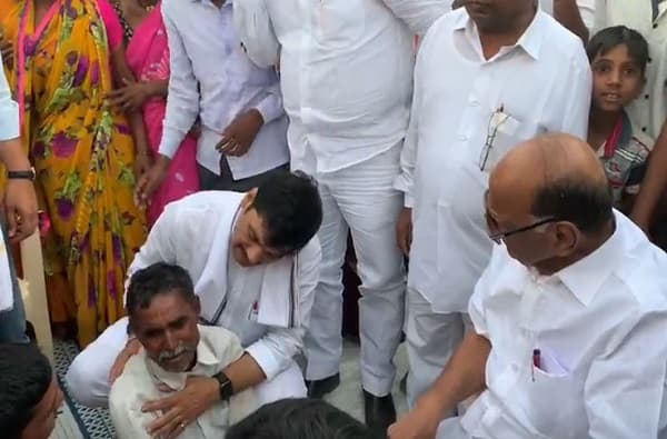 कर्जामुळे शेतकऱ्याची आत्महत्या, पीडित कुटुंबाला पवार म्हणाले, कर्ज फेडू नका, मी बघतो!
