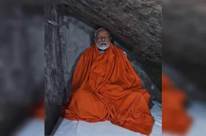 पंतप्रधान मोदी ध्यान धारणेसाठी गरुडचट्टीवर, 34 वर्षांपूर्वीही याच ठिकाणी तपस्या