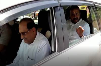 राधाकृष्ण विखेंच्या गाडीत जयकुमार गोरे, थेट भाजपात जाणार?