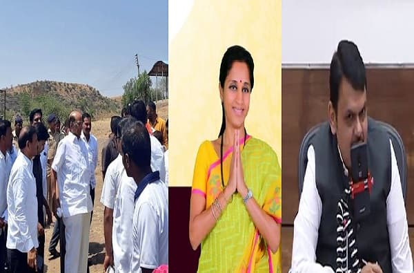 शरद पवार फिल्डवरचे नेते, दुष्काळावरुन सुप्रियांचा मुख्यमंत्र्यांना टोमणा