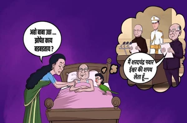 मुंगेरीलाल के हसीन सपनें, भाजपकडून पवारांची खिल्ली उडवणारा VIDEO शेअर