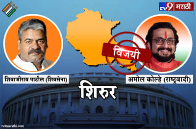 Shirur Lok sabha result 2019 : शिरुर लोकसभा मतदारसंघ निकाल