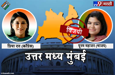 Mumbai North central Lok sabha Result 2019 : उत्तर मध्य मुंबई लोकसभा मतदारसंघ निकाल