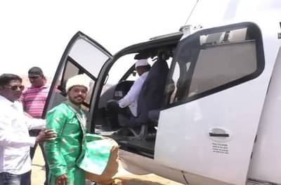 मुळशी पॅटर्न! शेतकरी पुत्राचं वऱ्हाड हेलिकॉप्टरने निघालं