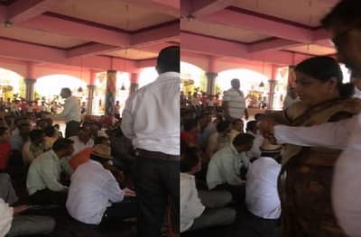 VIDEO : भाजपच्या महिला सरपंचाला भाजपच्या कार्यकर्त्यांकडूनच मारहाण