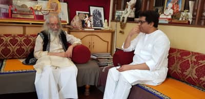 राज ठाकरे बाबासाहेब पुरंदरेंच्या भेटीला