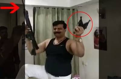 एका हातात बंदूक दुसऱ्या हातात दारुचा ग्लास, भाजप आमदाराचा व्हिडीओ व्हायरल