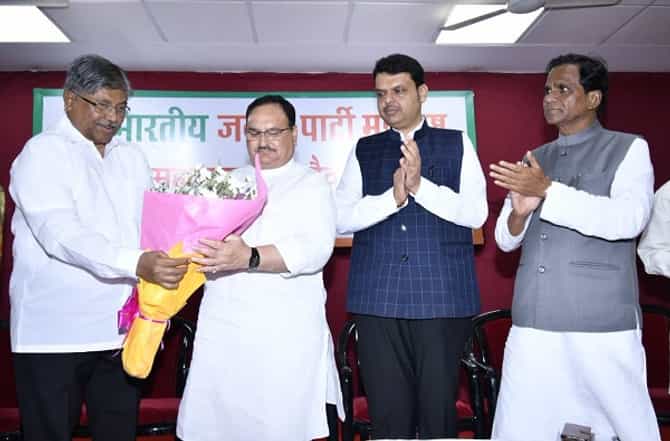 महाराष्ट्र भाजपच्या नव्या कार्यकारिणीची पहिली बैठक, जे पी नड्डा संबोधित करणार