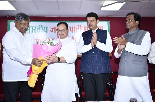 महाराष्ट्र भाजपच्या नव्या कार्यकारिणीची पहिली बैठक, जे पी नड्डा संबोधित करणार