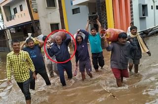 Sangli Flood | चहूबाजूंनी पाणी, तीन दिवस झाडाखालील तराफ्यावर अडकून, बोट पाहून ओरडला वाचवा-वाचवा