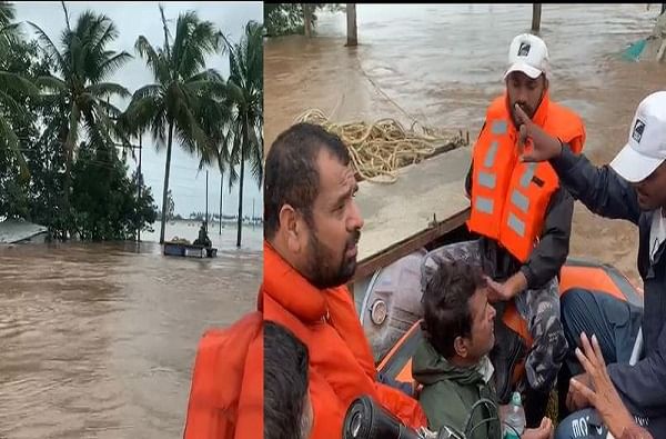 Sangli Flood | चहूबाजूंनी पाणी, तीन दिवस झाडाखालील तराफ्यावर अडकून, बोट पाहून ओरडला वाचवा-वाचवा