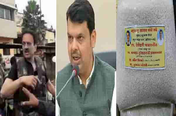 महाजनांनी सेल्फी काढला नाही, धान्याच्या पाकिटावर महाराष्ट्र सरकारचेच स्टिकर : मुख्यमंत्री