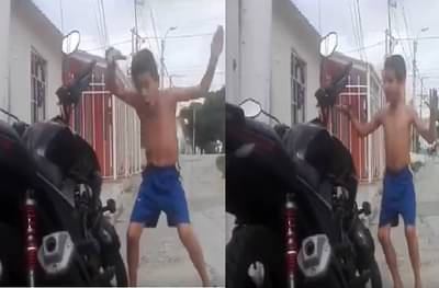 बाईक अलार्मच्या ठणाण्यावर तालबद्ध डान्स, या चिमुरड्याचा व्हिडीओ पाहिलात?