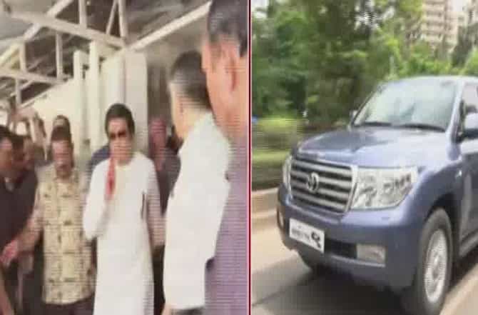 Raj Thackeray | राज ठाकरे 10.30 वा 9 नंबरच्या गाडीत बसले, मागेही 9 नंबरची गाडी, मागच्या गाडीत कोण-कोण?