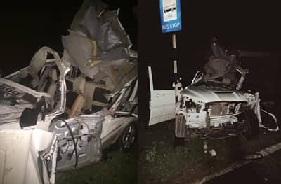 कंटेनर-स्कॉर्पिओचा भीषण अपघात, एकाच कुटुंबातील 5 जणांचा मृत्यू