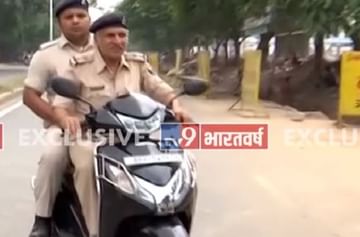 VIDEO : टीव्ही 9 ने नवीन वाहतूक नियम सांगितले, पोलिसानेच पळ काढला