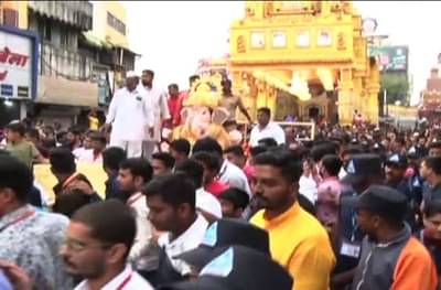 Ananth Chaturdashi 2019 : पुण्यात मानाच्या पाचही गणपतीचे जल्लोषात विसर्जन