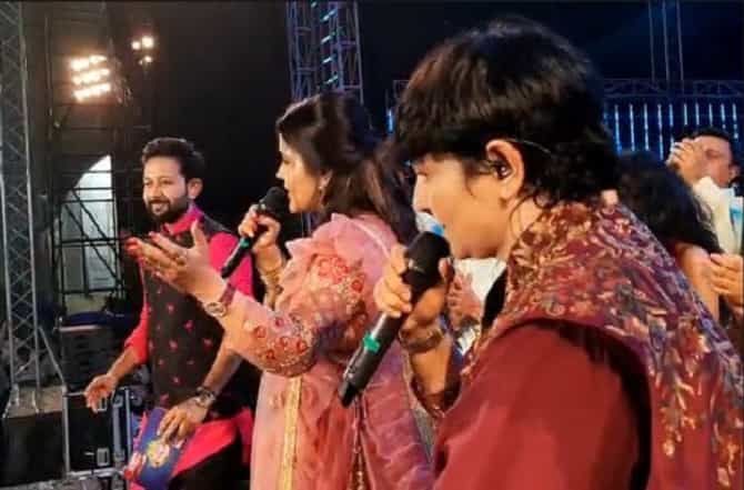 फाल्गुनी पाठकच्या गरब्यात अमृता फडणवीस यांचा ताल