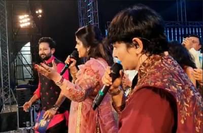 फाल्गुनी पाठकच्या गरब्यात अमृता फडणवीस यांचा ताल