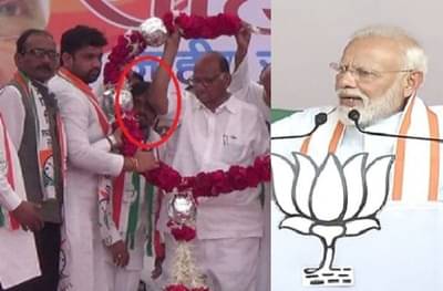कार्यकर्त्याला कोपर, नरेंद्र मोदींची शरद पवारांना कोपरखळी
