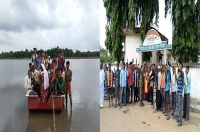 नक्षलवादाला न जुमानता मतदान, नावेतून प्रवास करत वेंगणुरवासी मतदान केंद्रावर