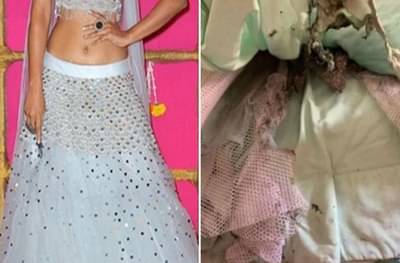 दिवाळी साजरी करताना अभिनेत्रीच्या ड्रेसला आग, फोटो व्हायरल