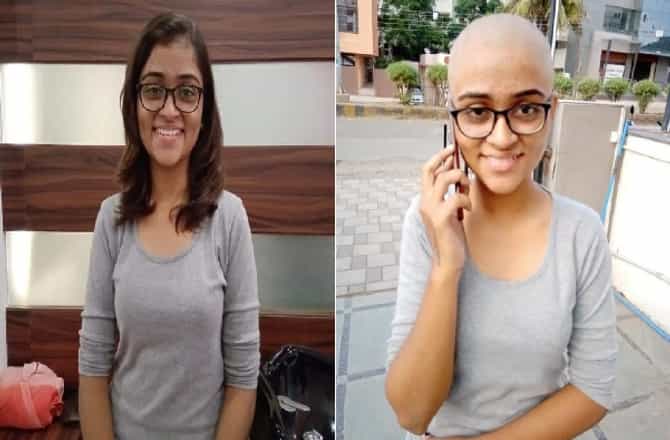 19 वर्षीय तरुणीचं प्रेरणादायी पाऊल, कॅन्सरग्रस्तांसाठी केस दान