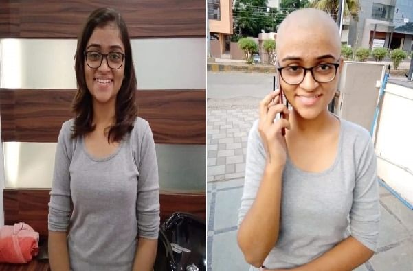 19 वर्षीय तरुणीचं प्रेरणादायी पाऊल, कॅन्सरग्रस्तांसाठी केस दान