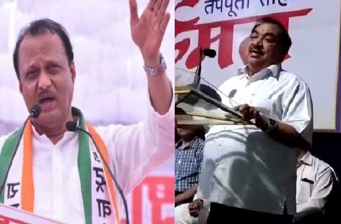 अजित पवारांनी मंत्रालयात पाऊल टाकताच सिंचन घोटाळ्यातील फाईल बंद, म्हणजे... : खडसे