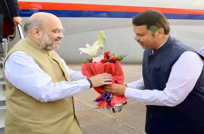 LIVE : भाजप अध्यक्ष अमित शाह मुंबईत दाखल