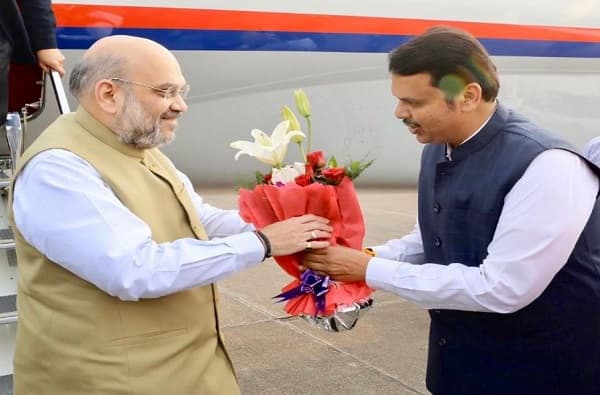 LIVE : भाजप अध्यक्ष अमित शाह मुंबईत दाखल