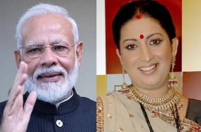 जेव्हा स्मृती इराणींसमोरच मोदी म्हणतात क्योंकि सास भी कभी बहू थी